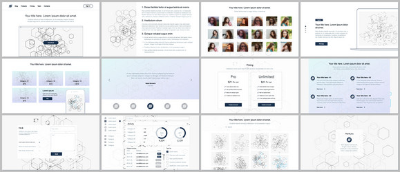 Website UI Templates vector image