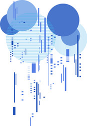 abstract tech background with simple object vector image