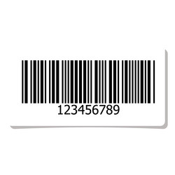 barcode label design element vector