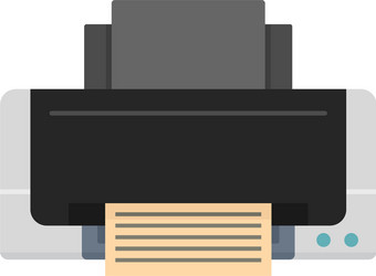 Inkjet printer icon flat style Royalty Free Vector Image