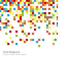 Pixelated Color Block Background vector image