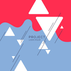 abstract blobs and geometric shapes vector image