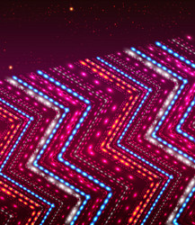 abstract shiny background with zigzag ornament vector image