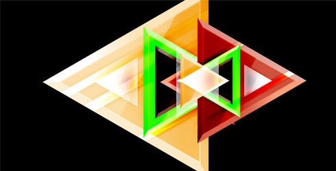 3d triangular minimal abstract background vector image