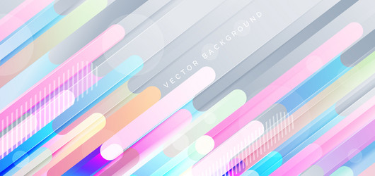 abstract fluid or liquid colorful rounded lines vector image