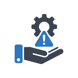 Risk management - icon exclamation mark Royalty Free Vector