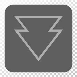 direction down rounded square button vector image