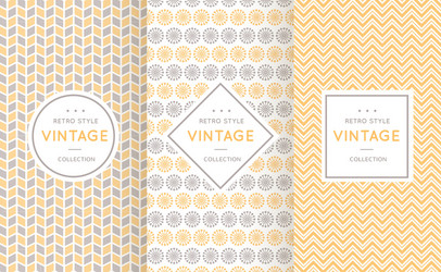 soft different seamless patterns vector image