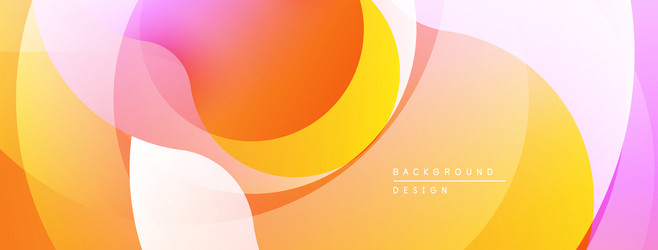 abstract colorful background overlapping circles vector image