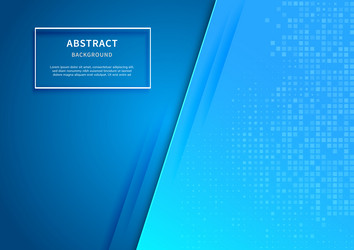 abstract 3d blue background with overlap layer vector image