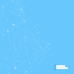 connecting dots and lines graphic plexus element vector image