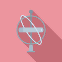 Gyroscope icon flat sensor vector