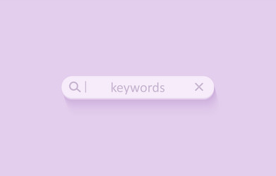 lsi keyword ranking with search bar key vector image