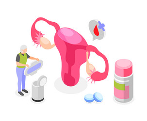 Menopause symptoms composition Royalty Free Vector Image