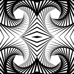 abstract mirrored vortex background pattern vector image