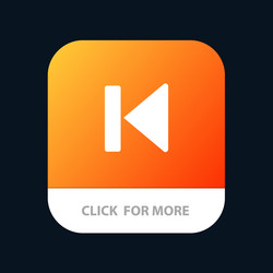 back beginning control media start mobile app vector image