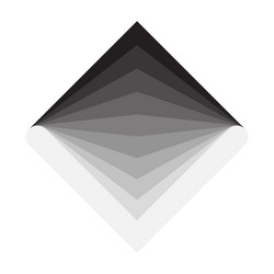 minimal abstract shape isolated geometric object vector image