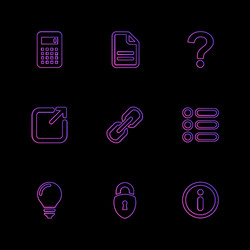 user interface buttons application multimedia vector image