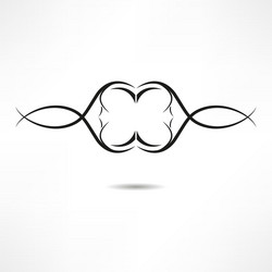 calligraphic design element vector image