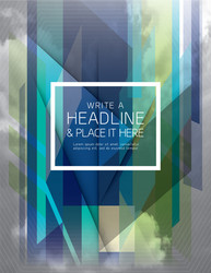 Fractal Geometric Abstract Background vector image
