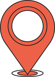 gps navigation pointer vector image