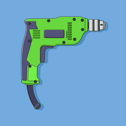 hand drill icon with outline for design element vector image