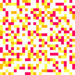 warm color pixel pattern or background vector image