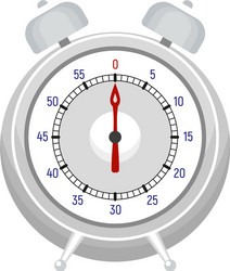 alarm kitchen timer icon flat style vector