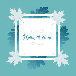 autumn season banner greeting card vector