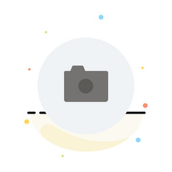 camera image basic ui abstract flat color icon vector image