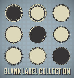 vintage blank labels and stickers vector