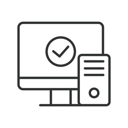 Computer System Unit Icon vector image