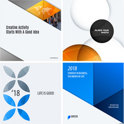 design set of colourful abstract elements vector image