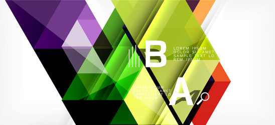 abstract triangle pattern colorful backdrop vector image