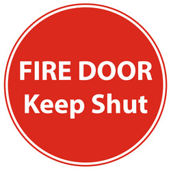 Emergency fire exit door Royalty Free Vector Image