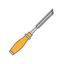 simple of chisel concept work tools for design vector image