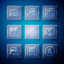 set line xyz coordinate system abacus function vector image