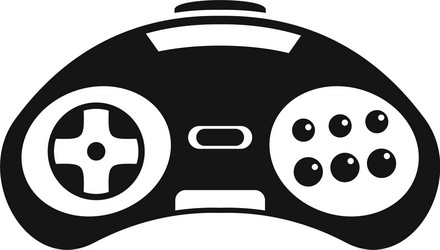 videogame controller icon simple style vector image
