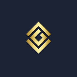 Square abstract shape logo Royalty Free Vector Image