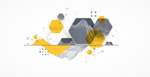 modern science technology abstract background vector image