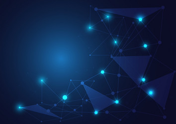 network connection abstract background vector image