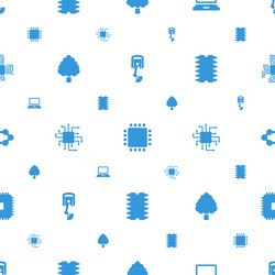 tech icons pattern seamless white background vector image