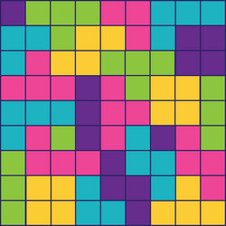Colorful tetris bricks Royalty Free Vector Image