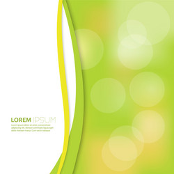 cover with blurred background and bokeh effect vector image
