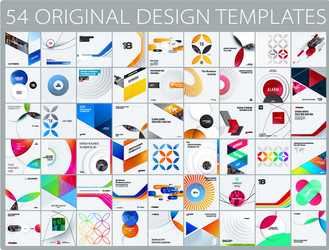 design set of colourful abstract elements vector image