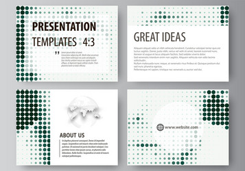 set of business templates for presentation slides vector image