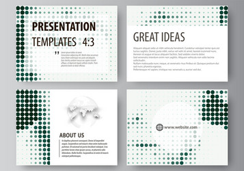 Set of business templates for presentation slides vector