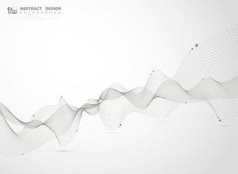 abstract gold color lines wavy pattern element vector image