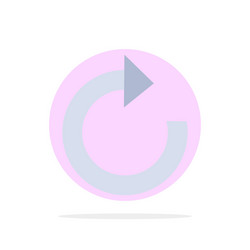 arrow restore refresh abstract circle background vector image