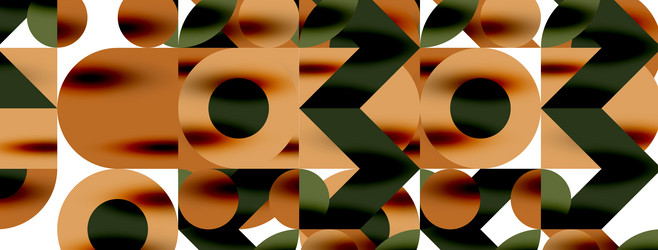 circle pattern round elements with lines vector image
